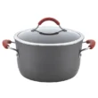 Rachael Ray 87630 12pc Cucina Piece Hard-Anodized Cookware Set, Red