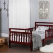 Dream On Me Classic Sleigh Toddler Bed, Cherry
