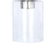 Kichler Winslow Brushed Nickel Modern/Contemporary Seeded Glass Cylinder Mini Pendant Light