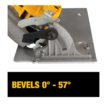 DEWALT Circular Saw DCS574W1 XR POWER DETECT 20-Volt Max 7-1/4-in Brushless Cordless (1-Battery and Charger Included)