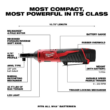 Milwaukee 2457-21 M12 12-Volt Lithium-Ion Cordless 3/8 in. Ratchet Kit with One 1.5 Ah Battery, Charger and Tool Bag
