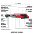 Milwaukee 2557-20 M12 FUEL 12-Volt Lithium-Ion Brushless Cordless 3/8 in. Ratchet (Tool-Only)
