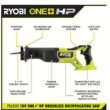 RYOBI Reciprocating Saw PBLRS01K1 ONE+ HP 18V Brushless Cordless with 4.0 Ah HIGH PERFORMANCE Battery and Charger