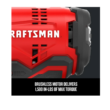CRAFTSMAN CMCF810C1 V20 20-volt Max Variable Speed Brushless Cordless Impact Driver (1-Battery Included)