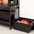 IRIS 4-Pack Weather Tight Storage Box X-large 20.5-Gallon (82-Quart) Black Heavy Duty Tote with Latching Lid