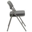 Flash Furniture 2-Pack Gray Fabric/Gray Frame Standard Folding Chair with Padded Seat (Indoor)