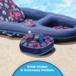 Aqua Campania Ultimate 2-in-1 Pool Float Lounge – Extra Large – Inflatable Pool Floats for Adults with Adjustable Backrest & Cupholder Caddy – Navy Hibiscus Aqua Campania Ultimate 2-in-1 Pool Float Lounge – Extra Large – Inflatable Pool Floats for Adults with Adjustable Backrest & Cupholder Caddy – Navy Hibiscus