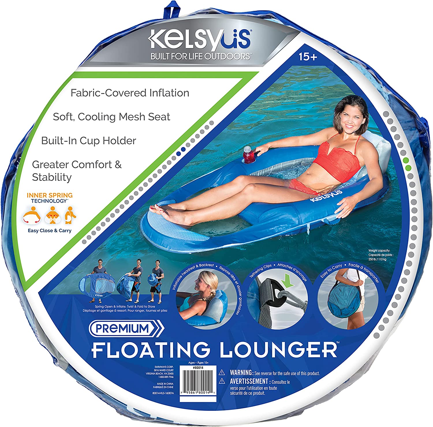 Kelsyus Floating Lounger Pool Float Kelsyus Floating Lounger Pool Float - Image 7