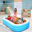 Inflatable Swimming Pool efubaby 120" X 72" X 22" Swimming Pools Blow up Pool Full Sized Inflatable Pools Toddler Pool Family Pool