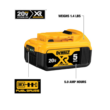 DEWALT DCB205-2 XR 20-Volt Max 2-Pack 5 Amp-Hour; 5 Amp-Hour Lithium Power Tool Battery Kit