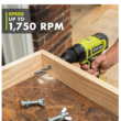 RYOBI PCL206K2 ONE+ 18V Cordless 1/2 in. Drill/Driver Kit with (2) 1.5 Ah Batteries and Charger