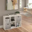 ClosetMaid 30-in H x 43.82-in W x 13.5-in D Bleached Walnut Wood Laminate 6 Cube Organizer