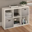 ClosetMaid 30-in H x 43.82-in W x 13.5-in D Bleached Walnut Wood Laminate 6 Cube Organizer