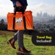 Jenga Giant JS7 (Stacks to Over 5 feet) Precision-Crafted, Premium Hardwood Game with Heavy-Duty Carry Bag (Authentic Jenga Brand Game)