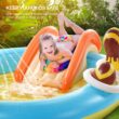Hesung Inflatable Play Center, 98'' x 67'' x 32'' Kids Pool with Slide for Garden, Backyard Water Park