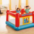 Intex Inflatable Jump-O-Lene Playhouse Trampoline Bounce House for Kids Ages 3-6 Pool Red/Yellow, 68-1/2" L x 68-1/2" W x 44" H