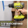 RYOBI PCL220B ONE+ 18V Cordless 1/2 in. Hammer Drill (Tool Only)