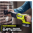 RYOBI Reciprocating Saw PBLRS01B ONE+ HP 18V Brushless Cordless (Tool Only)
