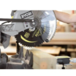 RYOBI TSS121-A181202 15 Amp 12 in. Corded Sliding Compound Miter Saw with 12 in. 60 Carbide Teeth Thin Kerf Miter Saw Blade