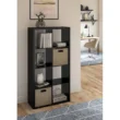 ClosetMaid 57.95-in H x 29.87-in W x 13.5-in D Black Wood Laminate 8 Cube Organizer