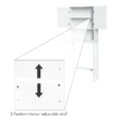 RiverRidge Ashland 27.44-in W x 64.88-in H x 7.81-in D White Over-the-Toilet Storage