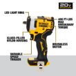 DEWALT DCF913B 20-volt Max Variable Speed Brushless 3/8-in square Drive Cordless Impact Wrench (Tool Only)