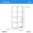 ClosetMaid 57.95-in H x 29.87-in W x 13.5-in D White Wood Laminate 8 Cube Organizer