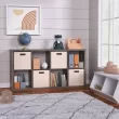 ClosetMaid 57.95-in H x 29.87-in W x 13.5-in D Graphite Gray Wood Laminate 8 Cube Organizer