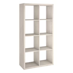 ClosetMaid 57.95-in H x 29.87-in W x 13.5-in D Bleached Walnut Wood Laminate 8 Cube Organizer