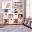 ClosetMaid 57.95-in H x 29.87-in W x 13.5-in D Bleached Walnut Wood Laminate 8 Cube Organizer