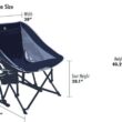 GCI Outdoor Pod Rocker Collapsible Rocking Chair, Saybrook Blue