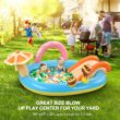 Hesung Inflatable Play Center, 98'' x 67'' x 32'' Kids Pool with Slide for Garden, Backyard Water Park
