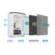 Pure Enrichment PureZone 3-in-1 True HEPA Air Purifier 3-Speed (Covers: 200-sq ft) White HEPA Air Purifier