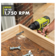 RYOBI PCL206K1 ONE+ 18V Cordless 1/2 in. Drill/Driver Kit with (1) 1.5 Ah Battery and Charger