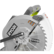 RYOBI TSS121-A181202 15 Amp 12 in. Corded Sliding Compound Miter Saw with 12 in. 60 Carbide Teeth Thin Kerf Miter Saw Blade
