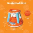 JOYIN Inflatable Pool Float Set Volleyball Net & Basketball Hoops, Summer Fun for Kids & Adults