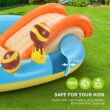 Hesung Inflatable Play Center, 98'' x 67'' x 32'' Kids Pool with Slide for Garden, Backyard Water Park
