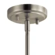 Kichler Winslow Brushed Nickel Modern/Contemporary Seeded Glass Cylinder Mini Pendant Light