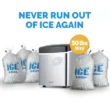 NewAir 50-lb Ice Per day Bullet Ice Maker ( Stainless Steel and Black ) - AI-215SS