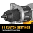 DEWALT Drill DCD998W1 XR POWER DETECT 1/2-in 20-volt Max-Amp Variable Speed Brushless Cordless - Hammer Drill (1-Battery Included)