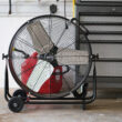 Utilitech 24-in 2-Speed Indoor Black Industrial Fan