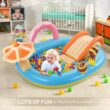 Hesung Inflatable Play Center, 98'' x 67'' x 32'' Kids Pool with Slide for Garden, Backyard Water Park