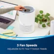 BISSELL MyAir 3-Speed (Covers: 85-sq ft) White Non-HEPA Air Purifier