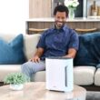 Pure Enrichment PureZone 3-in-1 True HEPA Air Purifier 3-Speed (Covers: 200-sq ft) White HEPA Air Purifier