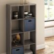 ClosetMaid 57.95-in H x 29.87-in W x 13.5-in D Graphite Gray Wood Laminate 8 Cube Organizer