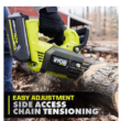 RYOBI RY40590 40V HP Brushless 12 in. Top Handle Cordless Battery Chainsaw with 4.0 Battery and Charger