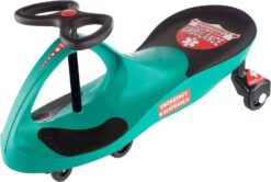 Ambulance Wiggle Car Ride On Toy – No Batteries, Gears or Pedals – Twist, Swivel, Go – Outdoor Ride Ons for Kids 3 Years and Up by Lil’ Rider (Green)