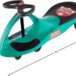 Ambulance Wiggle Car Ride On Toy – No Batteries, Gears or Pedals – Twist, Swivel, Go – Outdoor Ride Ons for Kids 3 Years and Up by Lil’ Rider (Green)