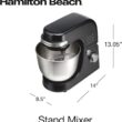 Hamilton Beach 4-Quart 7-Speed Black Residential Stand Mixer