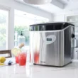 NewAir 50-lb Ice Per day Bullet Ice Maker ( Stainless Steel and Black ) - AI-215SS